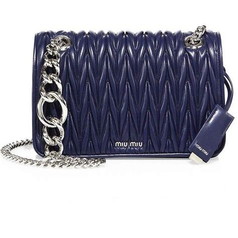 Miu Miu Swallow Pattern Chain Shoulder Bag From Japan USED 